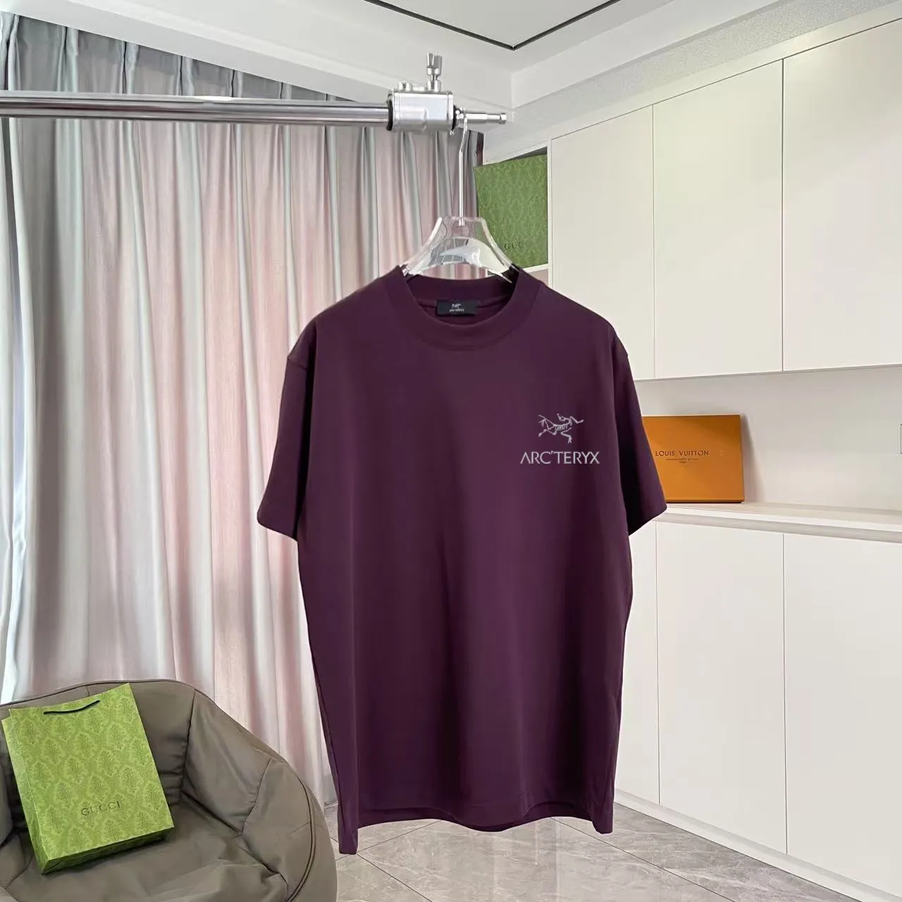 ARC'TERYX* 2025 New Arrival logo t g Same Style Size：S M L XL XXL ：Black White Green Purple